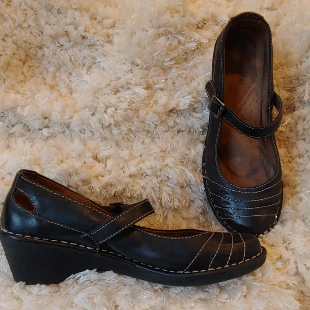 Naturalized Maryjane Black Leather Shoe